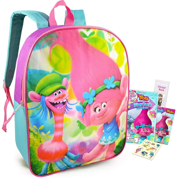 Kids Frozen,Trolls Colour Your Own Tote Bag,Backpack Craft Set Girls Gift 3+y